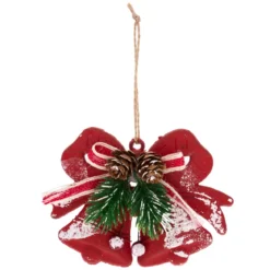 SUSPENSION PLASTIQUE COURONNE FLOCON 10CM