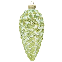 SUSPENSION POMME DE PAIN VERRE H.12CM
