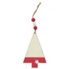 SUSPENSION SAPIN MINIMALISTE ROUGE