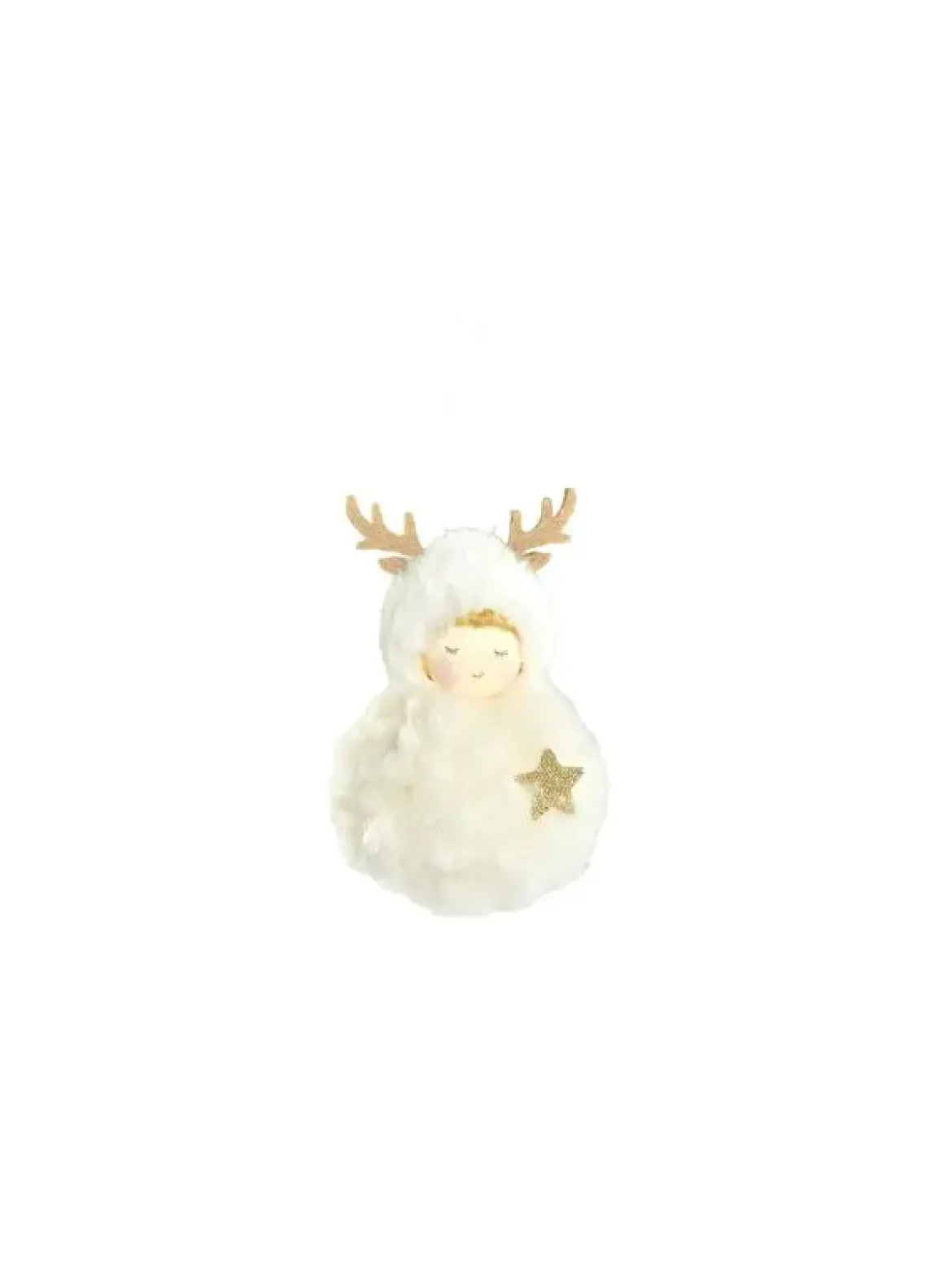 SUSPENSION SUJET POMPON RENNE 12X4CM