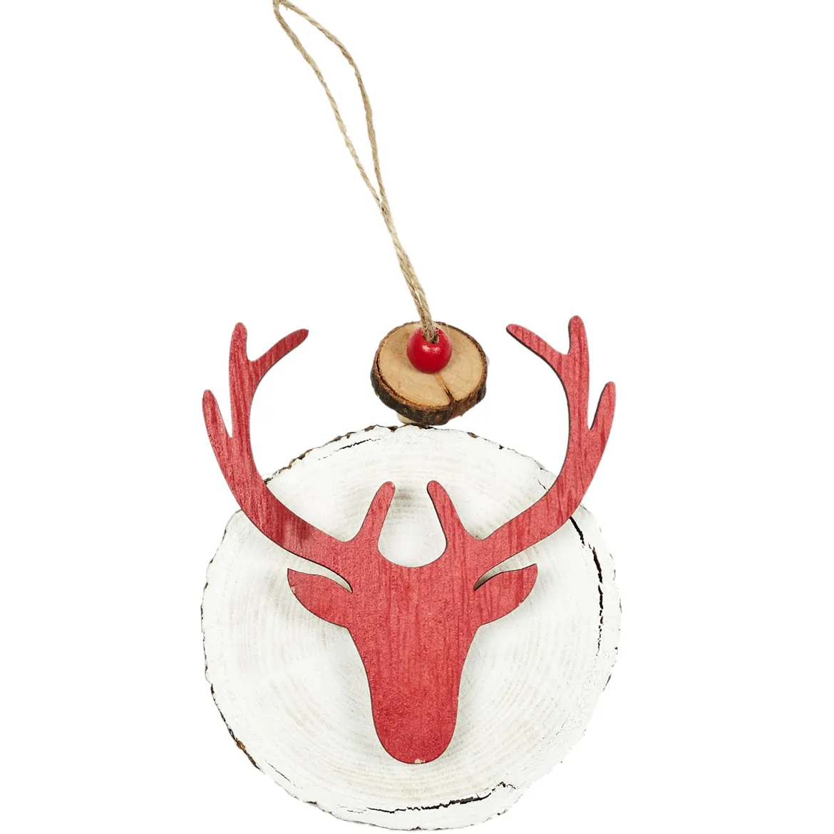 SUSPENSION TETE DE CERF ROUGE