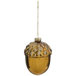 SUSPENSION VERRE GLAND OR 9CM