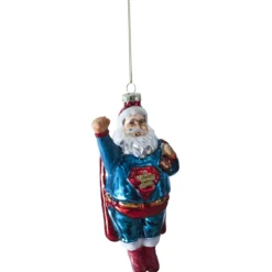 SUSPENSION VERRE PERE NOEL SUPER HEROS