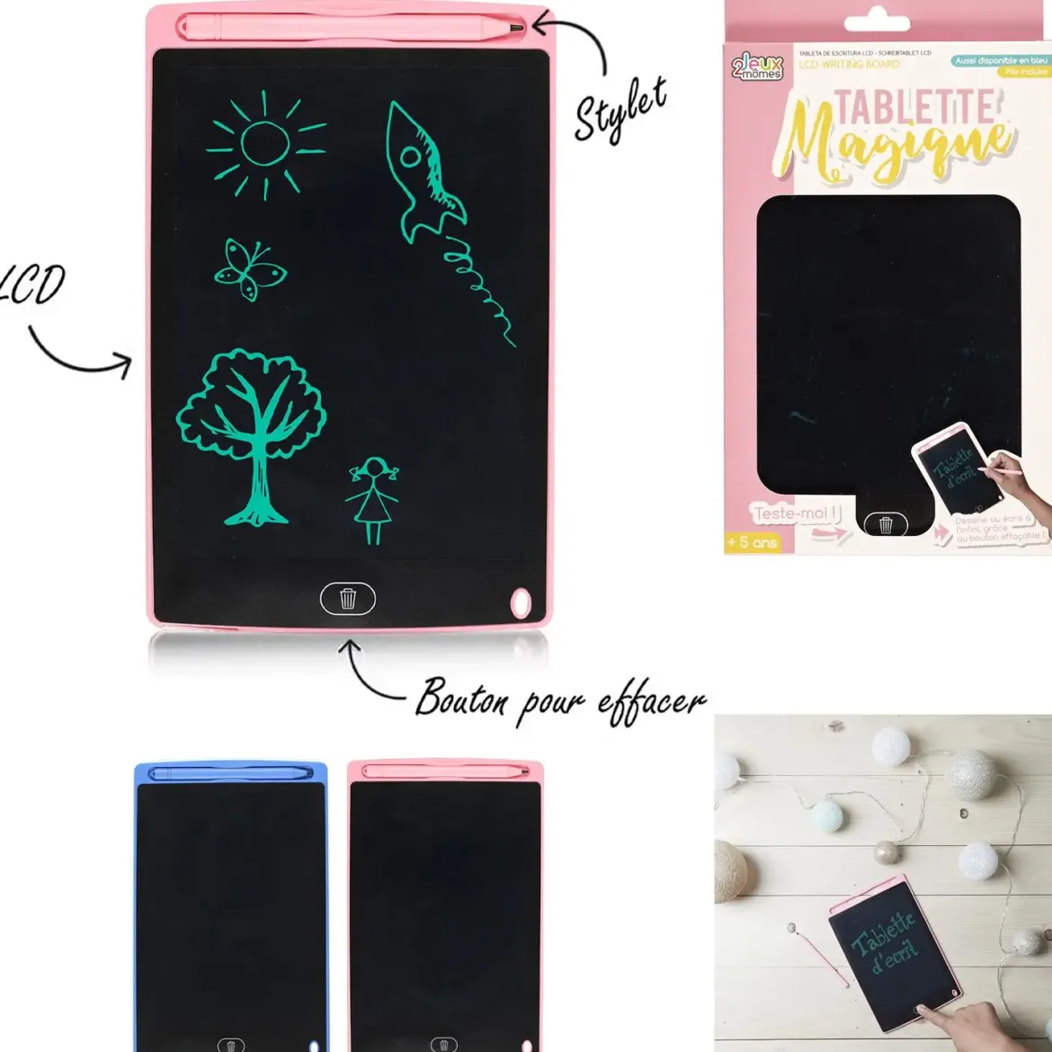 TABLETTE DE DESSIN LCD 14X22CM