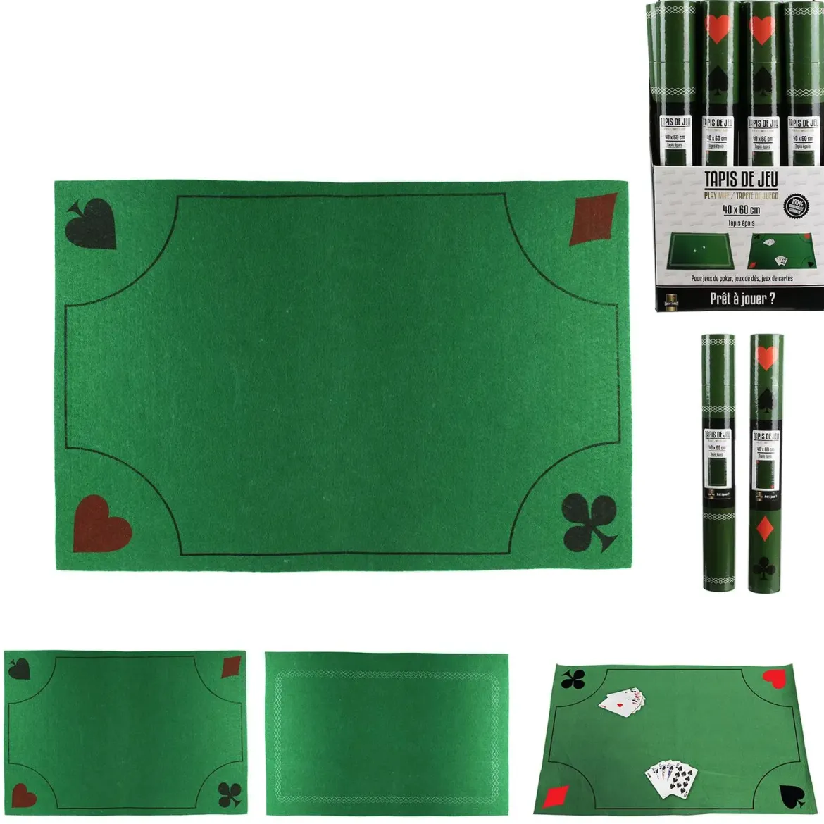 TAPIS DE JEU CARTE 40X60CM M24