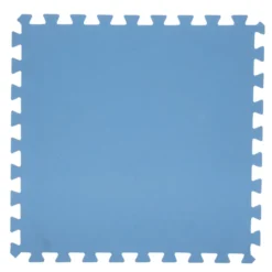 TAPIS MOUSSE PISCINE 8 PIECES BLEU