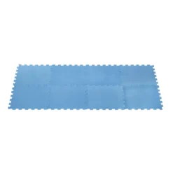TAPIS MOUSSE PISCINE 8 PIECES BLEU