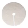 TAPIS SAPIN FOURRURE BLANC D.90CM