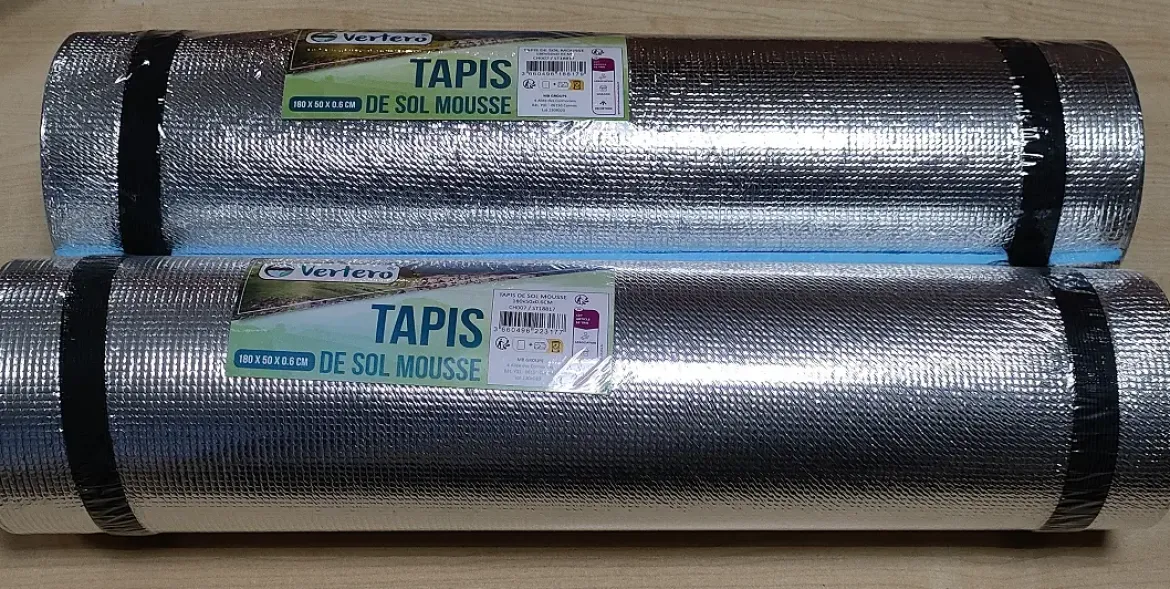 TAPIS SOL MOUSSE CAMPING 180X50X0.6CM