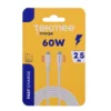 TEKMEE CABLE 2.5M 60W TYPE C VERS TYPE C