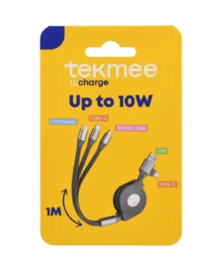 TEKMEE CABLES RETRACTABLES TOUT EN 1