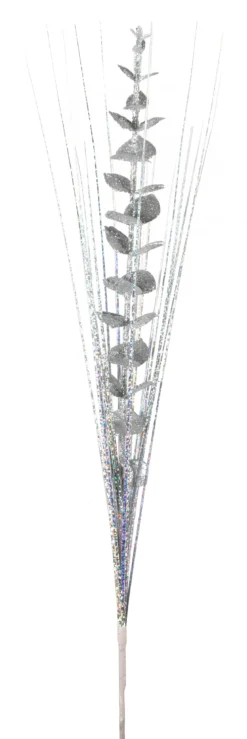TIGE DECO PAILLETEE H.80CM MODELES ARGENT