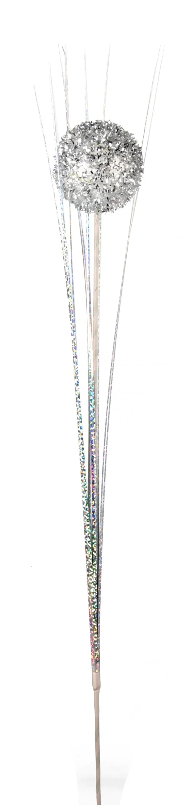TIGE DECO PAILLETEE H.80CM MODELES ARGENT