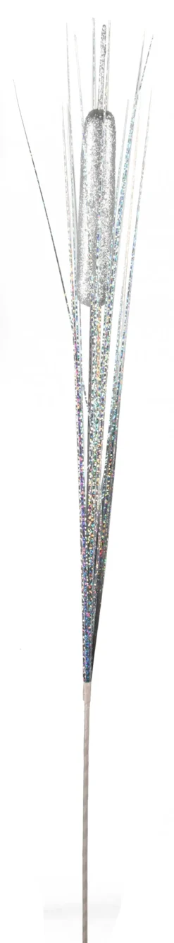 TIGE DECO PAILLETEE H.80CM MODELES ARGENT