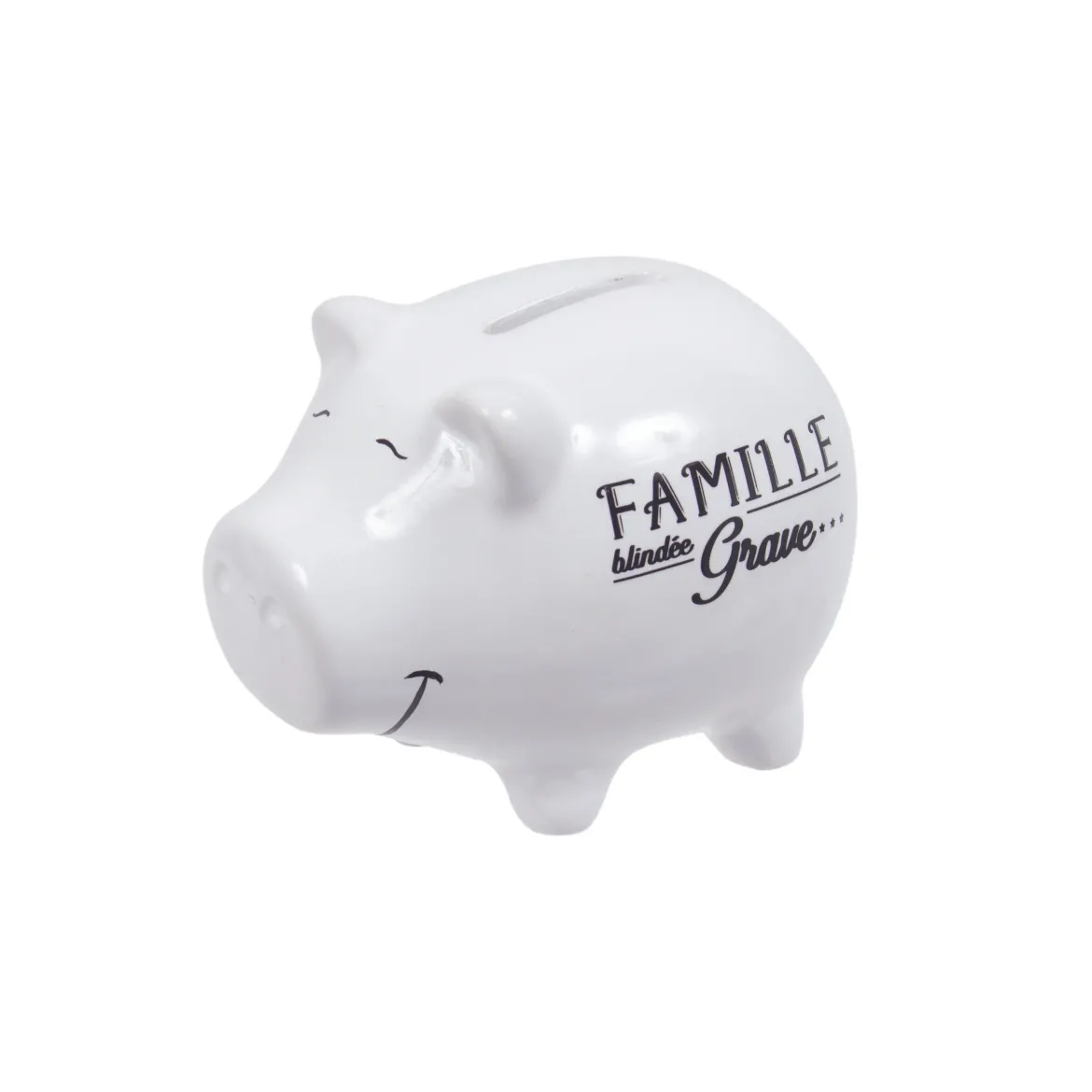 TIRELIRE COCHON FAMILLE