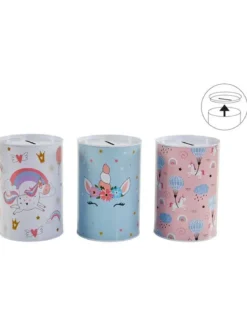 TIRELIRE LICORNE COUVERCLE AMOVIBLE