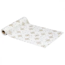 TISSU FLOCONS GOUTTES 28X300CM