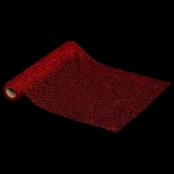 TISSU MESH SEQUIN ROUGE 28X300CM