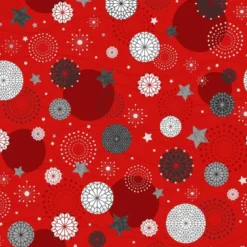 TOILE CIREE RLX 1 40MX20M PVC IMP MET NOVA STAR ROUGE ARGENT