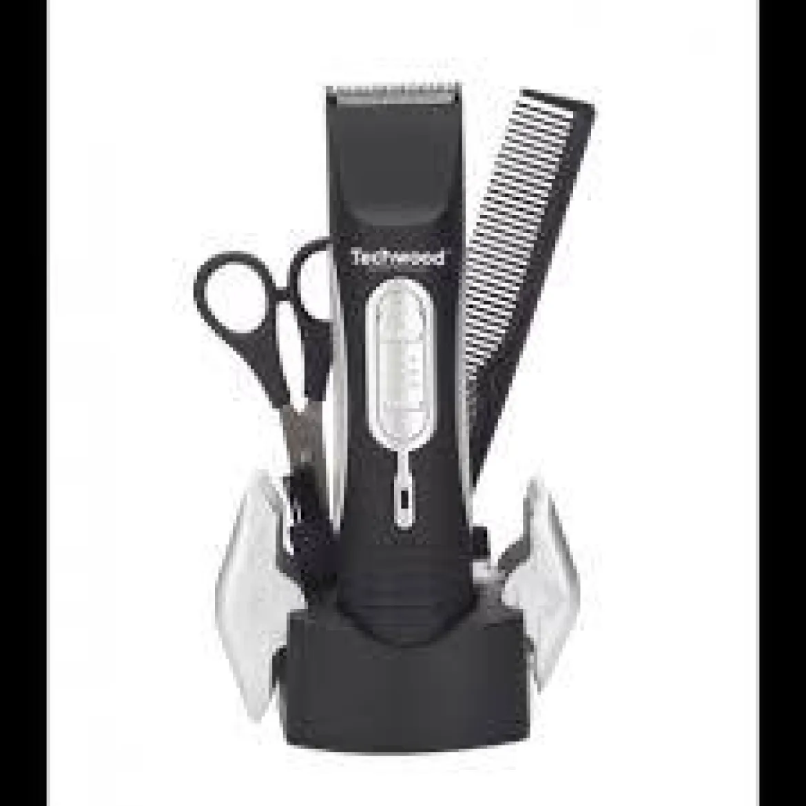 TONDEUSE A CHEVEUX SANS FIL LAME ACIER INOX AVEC ACCESSOIRES