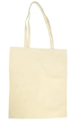 TOTE BAG COTON 38X42CM ANSES LONGUES 70CM