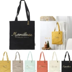TOTE BAG GAZE DE COTON 36.5X42CM
