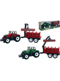 TRACTEUR 46CM AVEC REMORQUE ET RONDINS