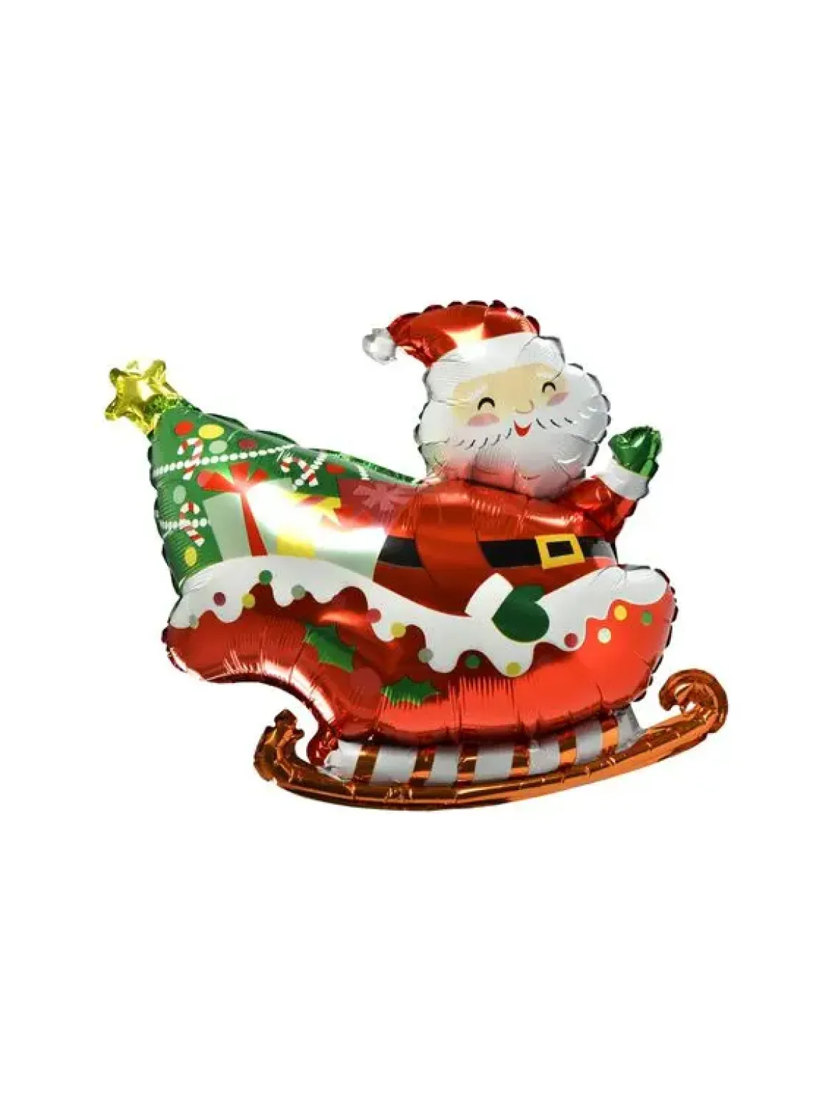 TRAINEAU PERE NOEL GONFLABLE 62.5X67CM