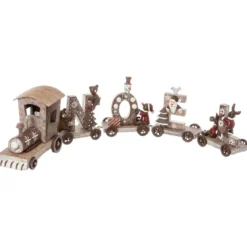 TRAIN 4 WAGONS NOEL BOIS