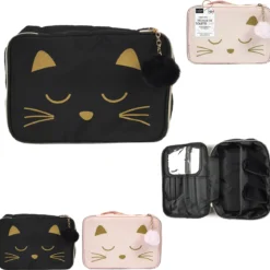 TROUSSE DE TOILETTE CHAT 26X19CM