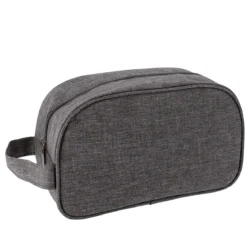 TROUSSE DE TOILETTE RECTANGLE IMPRIME ZIPPEE GRIS CHINE