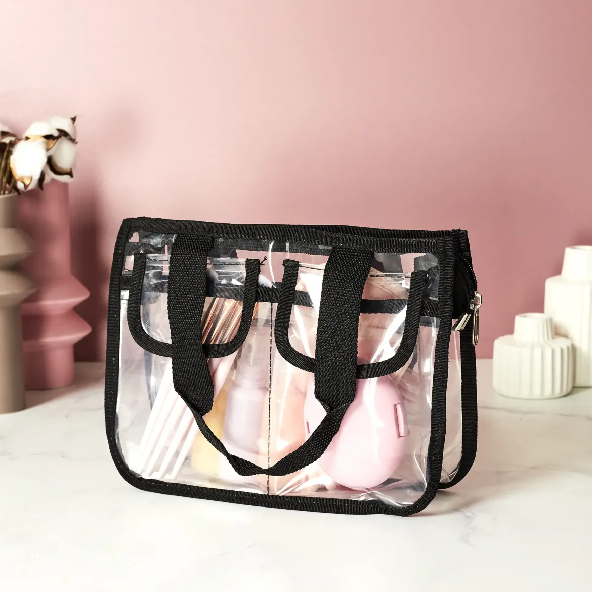 TROUSSE DE TOILETTE TRANSPARENTE