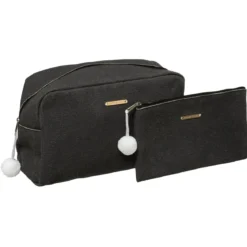 TROUSSE DE TOILETTE X2 PIECES CHARBON MODERN
