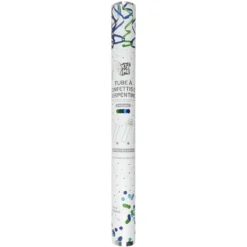 TUBE A CONFETTIS ET SERPENTINS 50CM