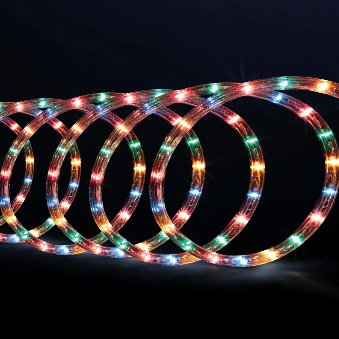 TUBE ELECTRIQUE EXTERIEUR A LEDS 10M MULTICOLORE