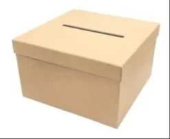 URNE CARREE KRAFT 24.5X24.5X15CM