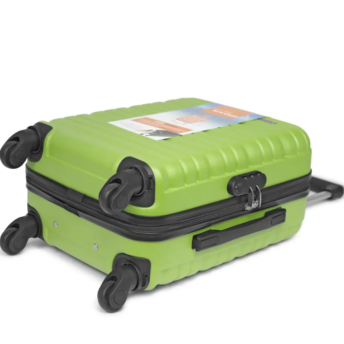 VALISE CABINE KINSTON VERTE 50X36X20CM