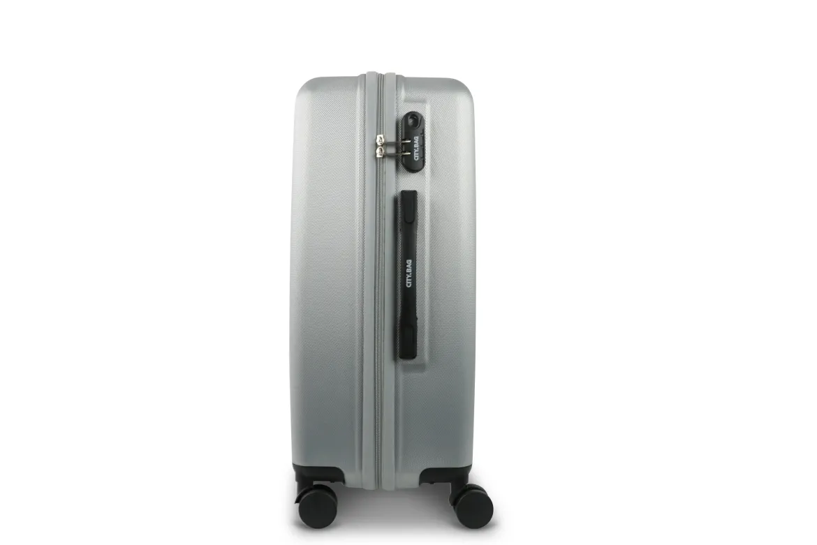 VALISE CITY BAG SYDNEY COLORIS ARGENTE 41X60X25CM