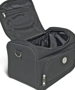 VANITYS TEXTILE MULTIPOCHES ZIPPEES NOIR PM 14X27X20 CM