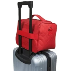 VANITYS TEXTILE MULTIPOCHES ZIPPEES ROUGE GM 24X34X26 CM