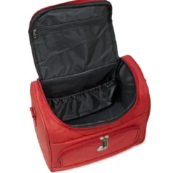 VANITYS TEXTILE MULTIPOCHES ZIPPEES ROUGE MM 21X31X25 CM