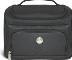 VANITYS TEXTILE MULTIPOCHES ZIPPEES NOIR MM 21X31X25 CM
