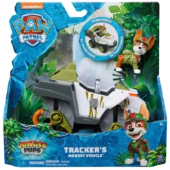 VEHICULE ET FIGURINE JUNGLE PUPS MODELE TRACKER