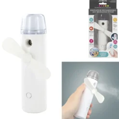 VENTILATEUR BRUMISATEUR DE POCHE RECHARGEABLE
