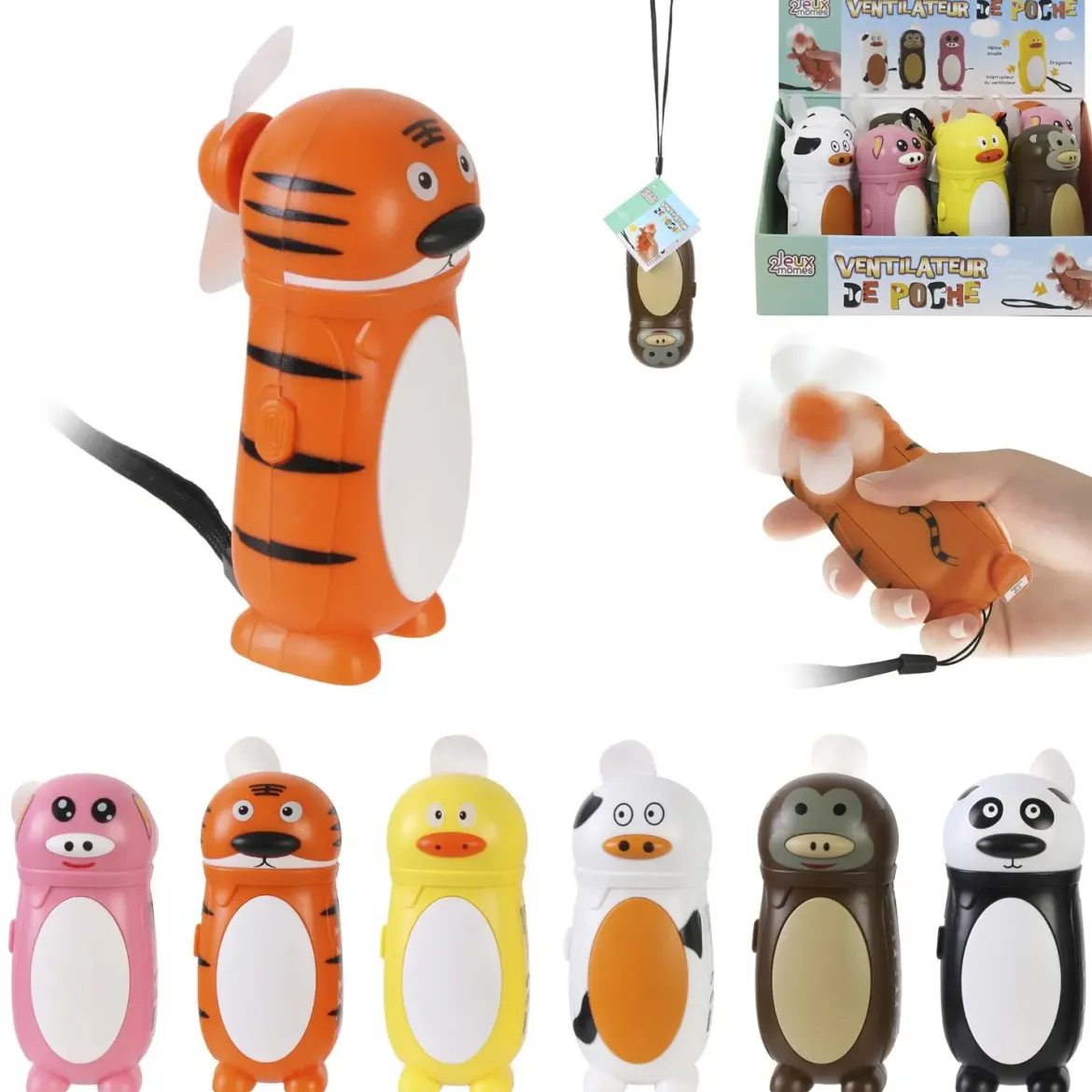 VENTILATEUR DE POCHE ANIMAUX