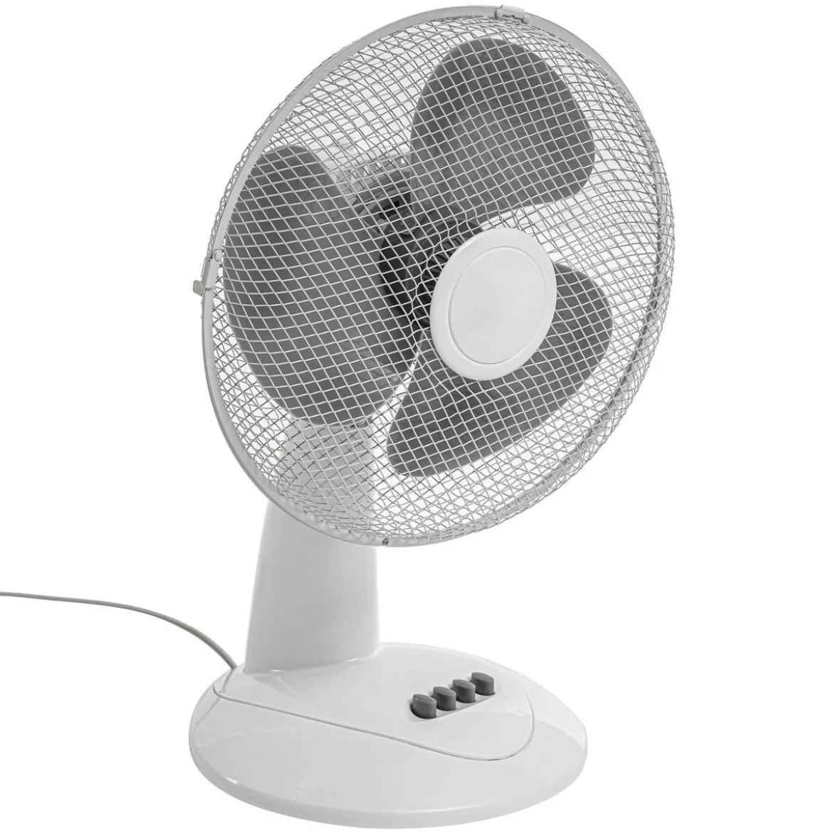 VENTILATEUR DE TABLE DIA30CM BLANC