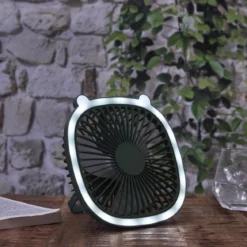 VENTILATEUR LED RECHARGEABLE USB 2 EN 1 KAWAII