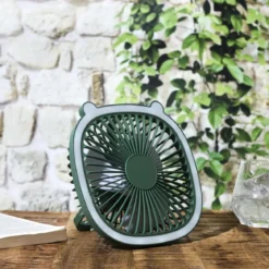 VENTILATEUR LED RECHARGEABLE USB 2 EN 1 KAWAII
