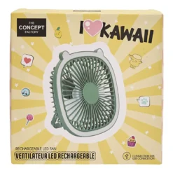 VENTILATEUR LED RECHARGEABLE USB 2 EN 1 KAWAII