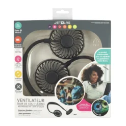 VENTILATEUR RECHARGEABLE TOUR DE COU LUMINEUX
